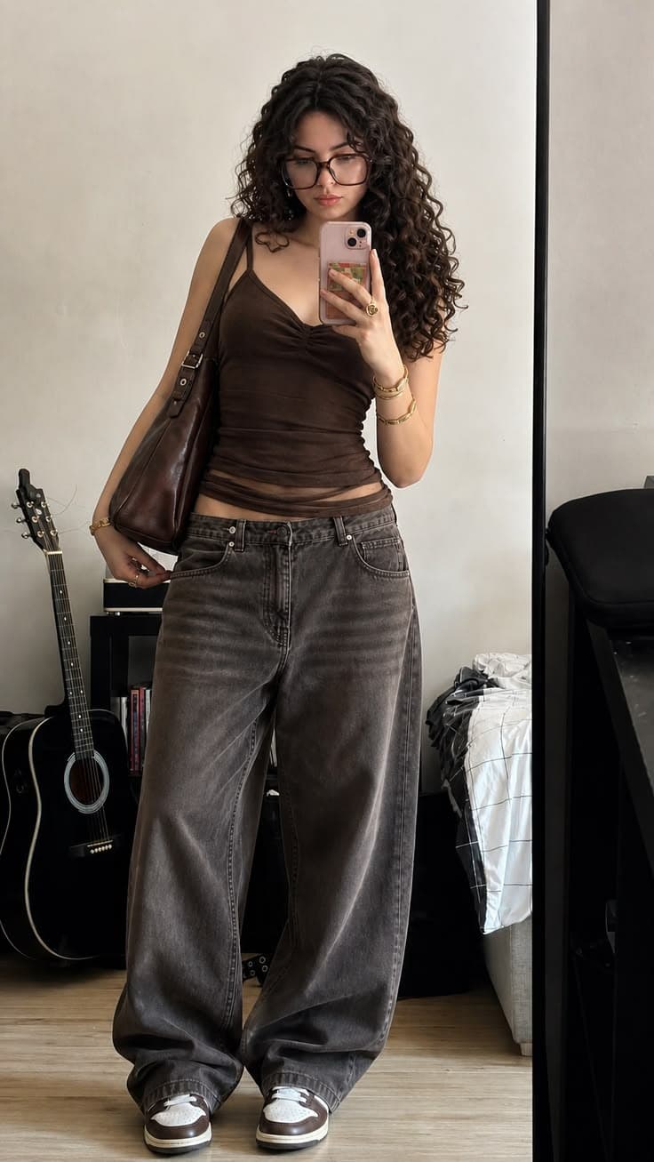 CHARCOAL WIDE DRAPE Front