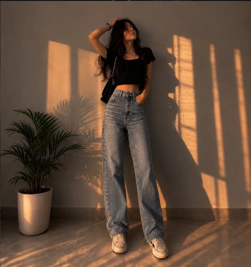 Baggy Denim Silhouette Drop - MUMS STITCH Official