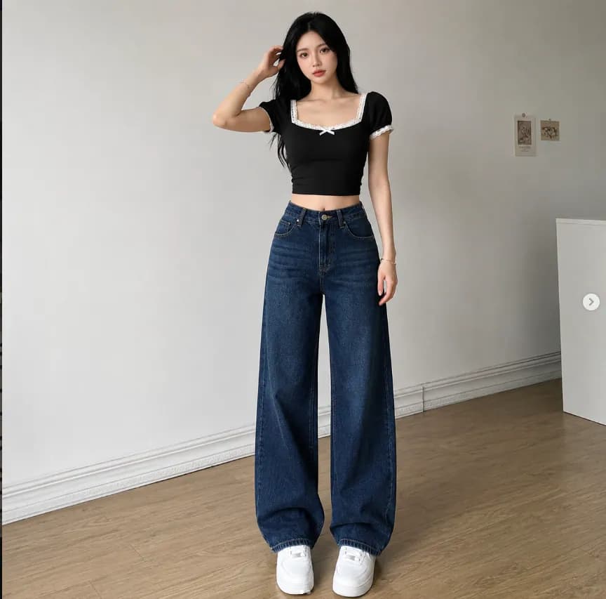 Midnight Bootcut Jeans Street Photography - MUMS STITCH Official