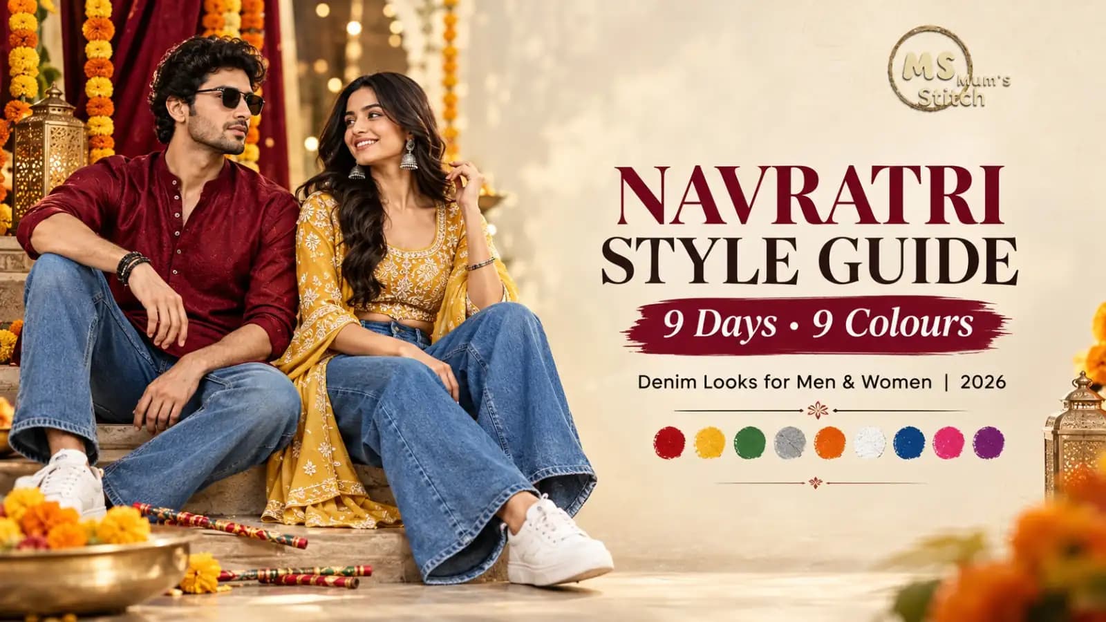 Navratri Outfit with Jeans: 2026 Colour Guide | MUM’S STITCH